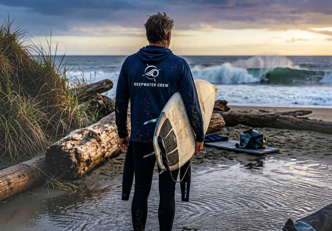 Dawn patrol surfing before sunrise with early-morning ocean conditions