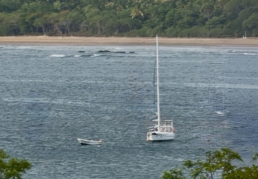 Cruising sailboat on the water representing the real costs of life under sail