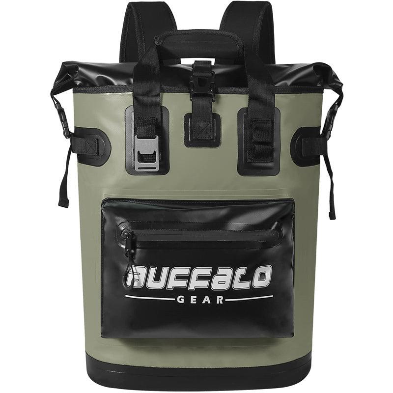 Buffalo Gear 19QT Camping Backpack Cooler in Army green