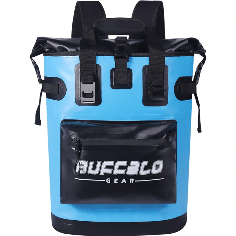 Buffalo Gear 19QT Camping Backpack Cooler in Blue