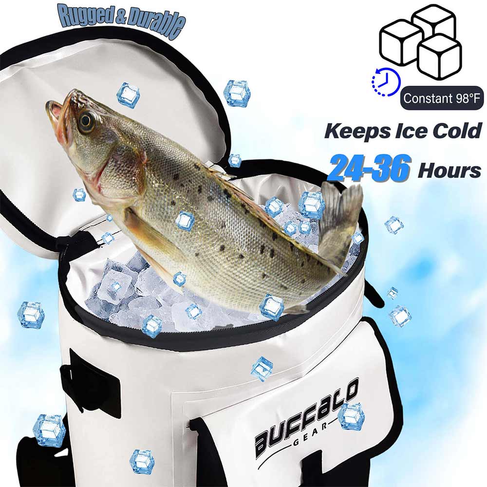 Buffalo Gear 21QT Fish Cooler Backpack, Fish Kill Bag - product detail 3
