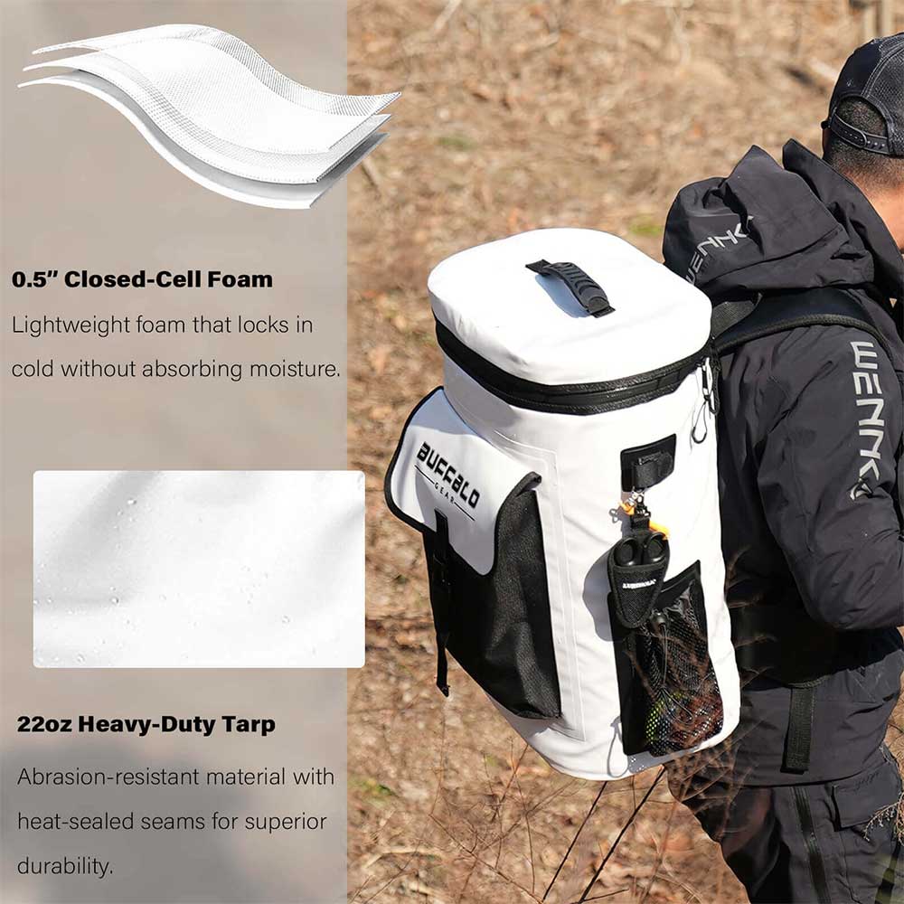 Buffalo Gear 21QT Fish Cooler Backpack, Fish Kill Bag - product detail 5