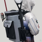 Buffalo Gear 21QT Fish Cooler Backpack, Fish Kill Bag in Gray