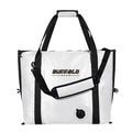 Buffalo Gear 27QT Insulated Fish Cooler Bag, Flat Bottom in White