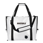 Buffalo Gear 27QT Insulated Fish Cooler Bag, Flat Bottom in White