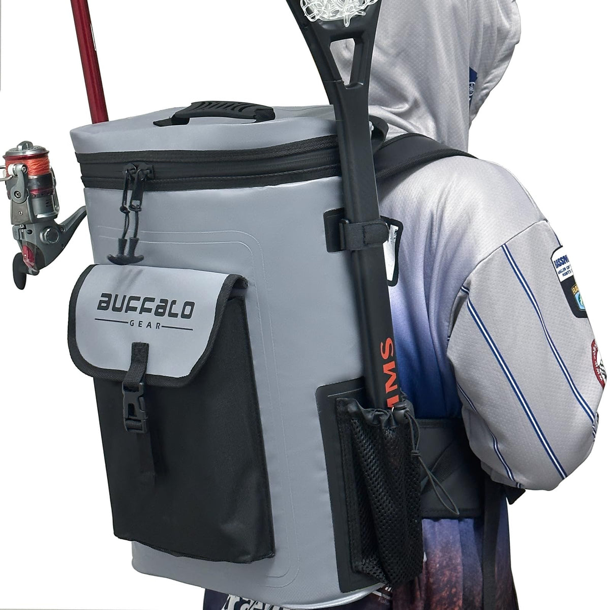 Buffalo Gear 31QT Fish Cooler Backpack, Kill Backpack in Gray