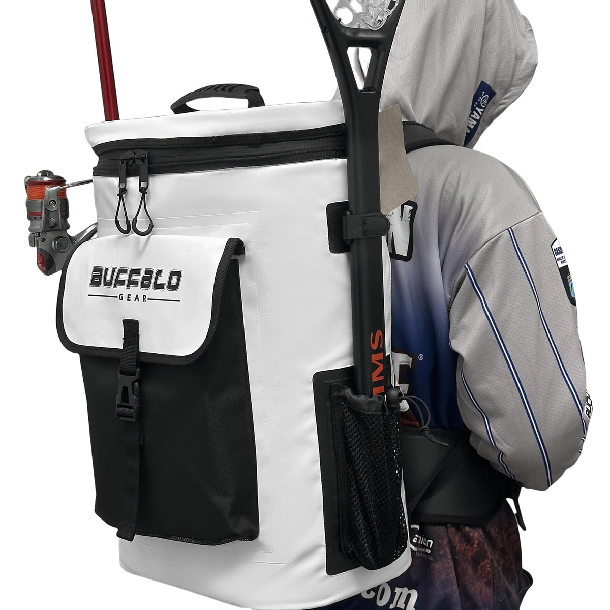 Buffalo Gear 31QT Fish Cooler Backpack, Kill Backpack in White