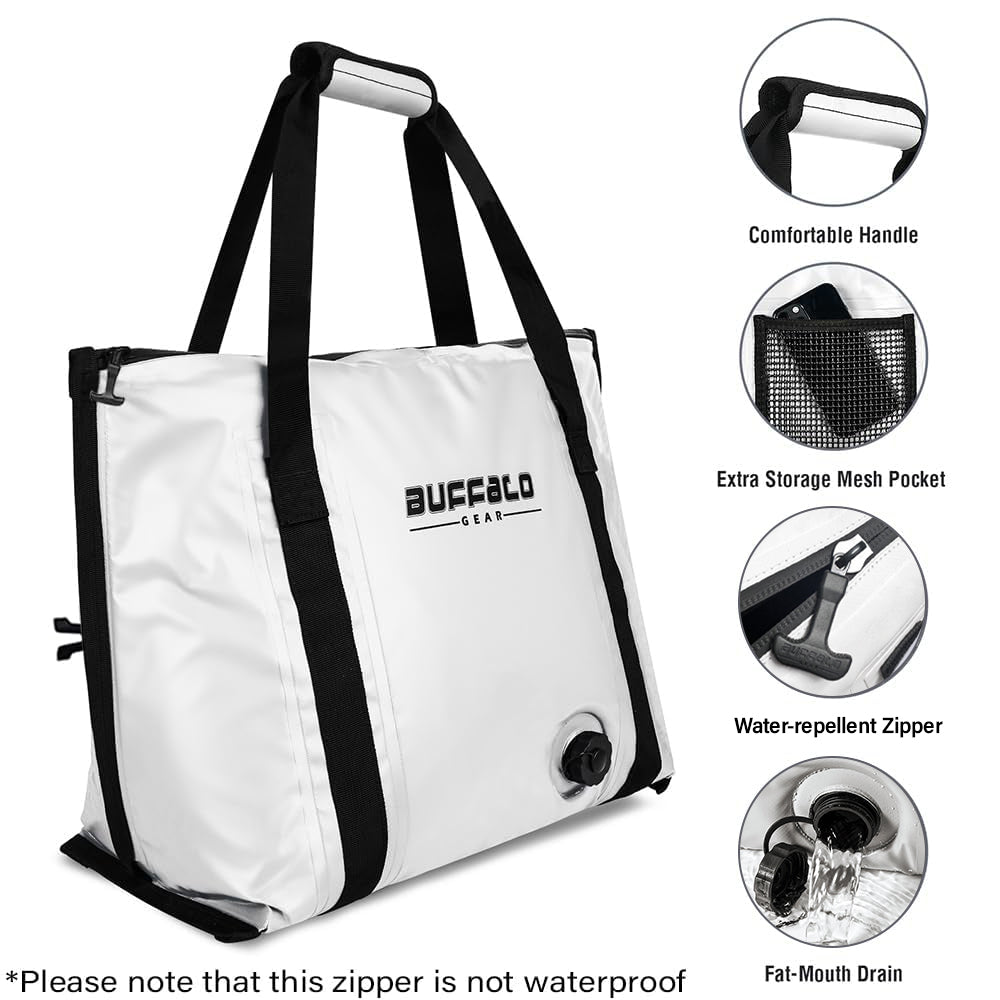 Buffalo Gear 37QT Fish Cooler Bag With Flat Bottom - product detail 2