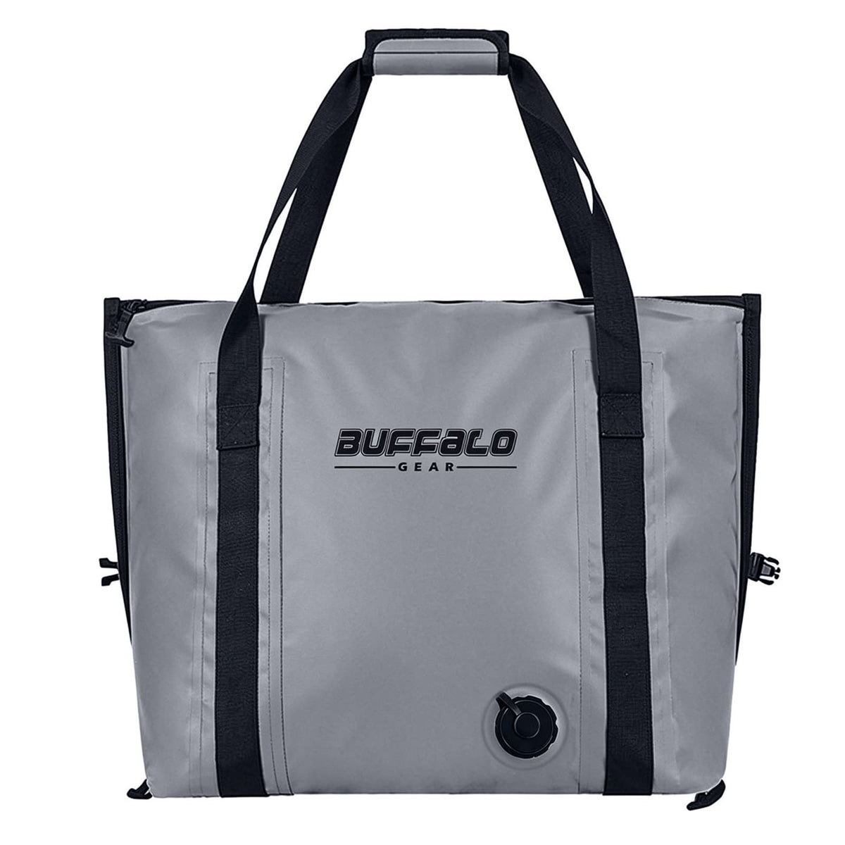 Buffalo Gear 37QT Fish Cooler Bag With Flat Bottom in Gray