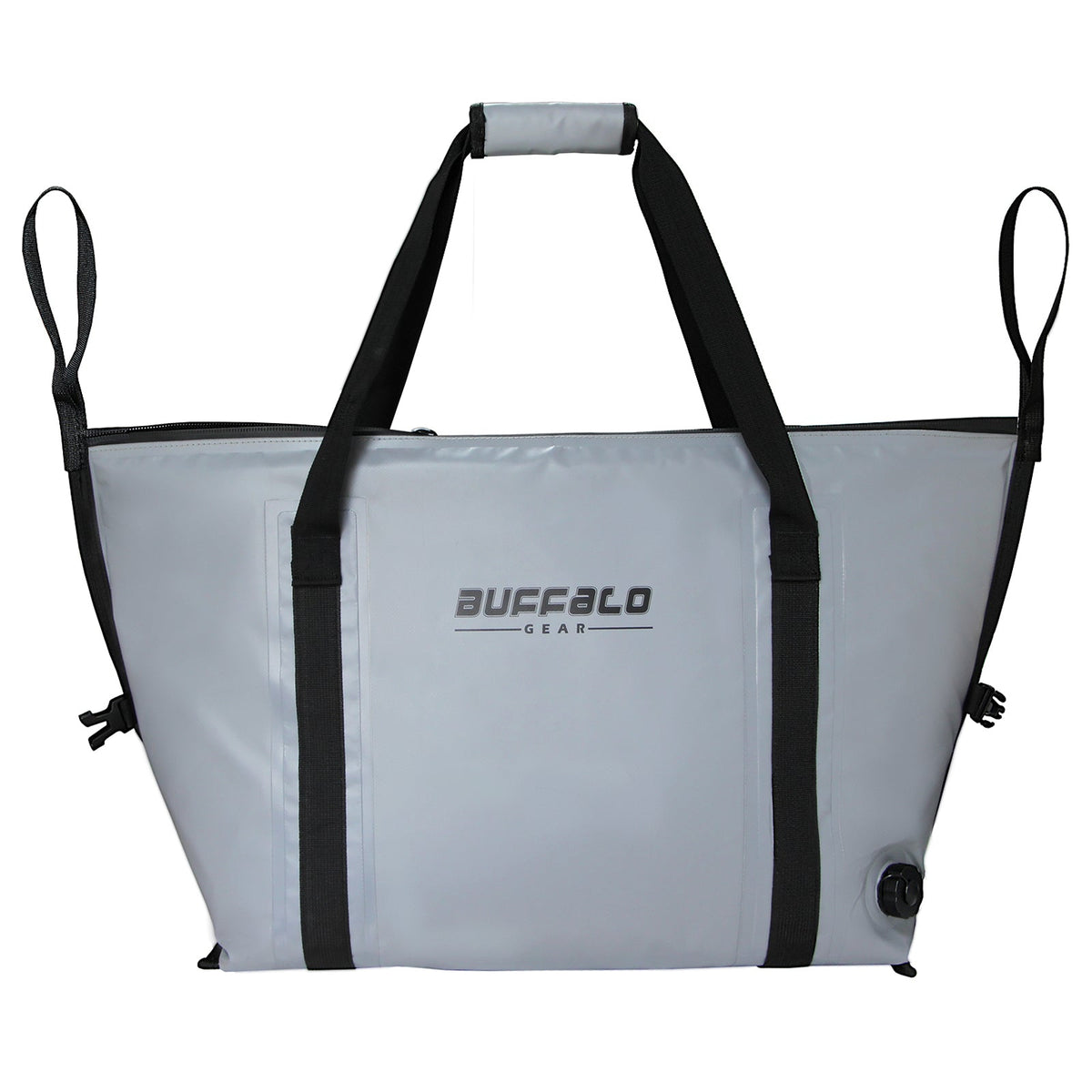 Buffalo Gear 45QT Fish Cooler Bag With Flat Bottom in Gray