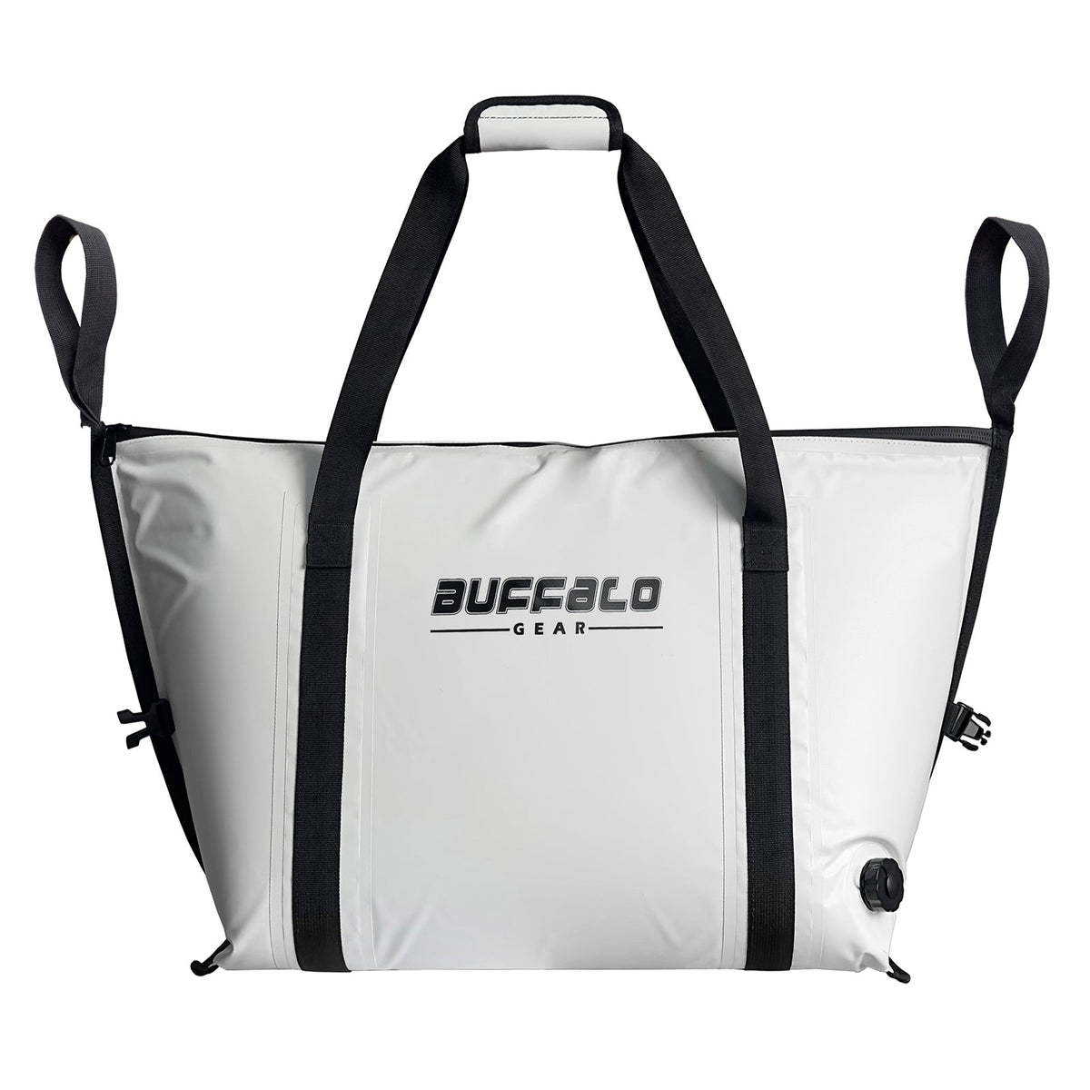 Buffalo Gear 45QT Fish Cooler Bag With Flat Bottom in White