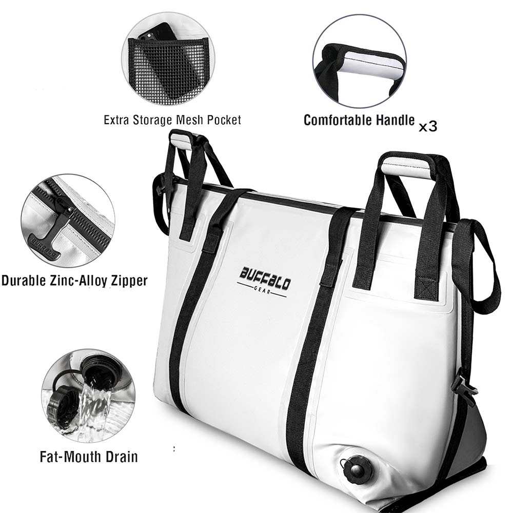 Buffalo Gear 58QT Fish Cooler Bag With Flat Bottom - product detail 2