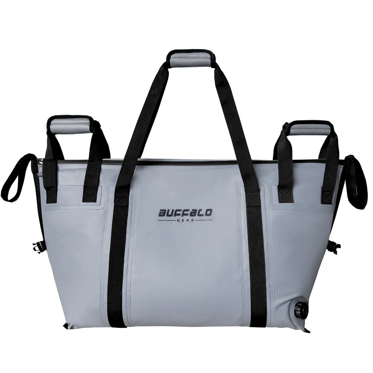 Buffalo Gear 58QT Fish Cooler Bag With Flat Bottom in Gray