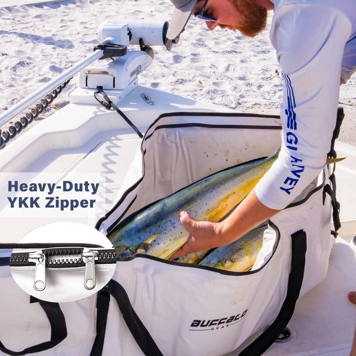 Buffalo Gear 60x24'' Fish Cooler Bag with YKK Zipper - product detail 1