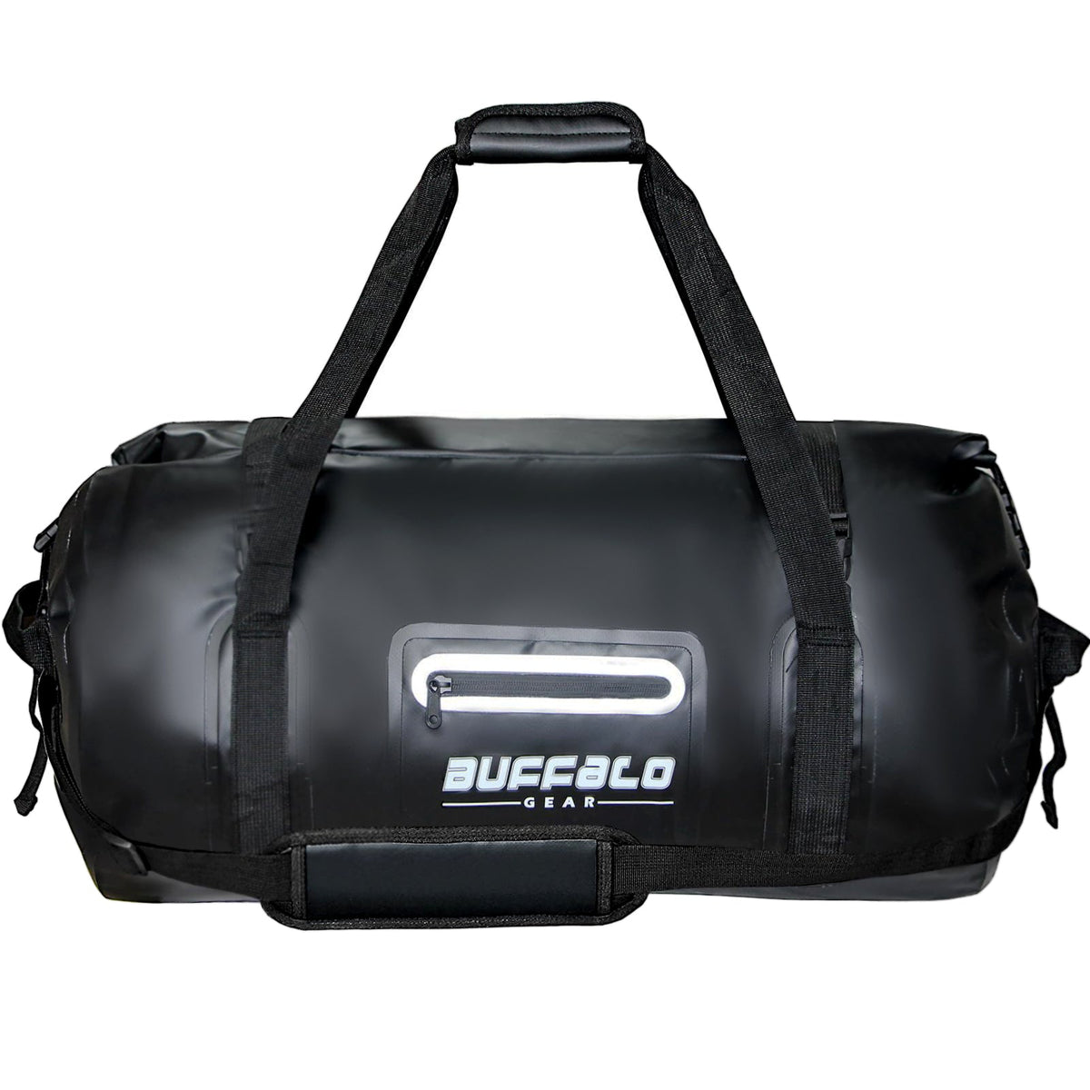 Buffalo Gear 63QT Roll Top Waterproof Duffel Bag in Black