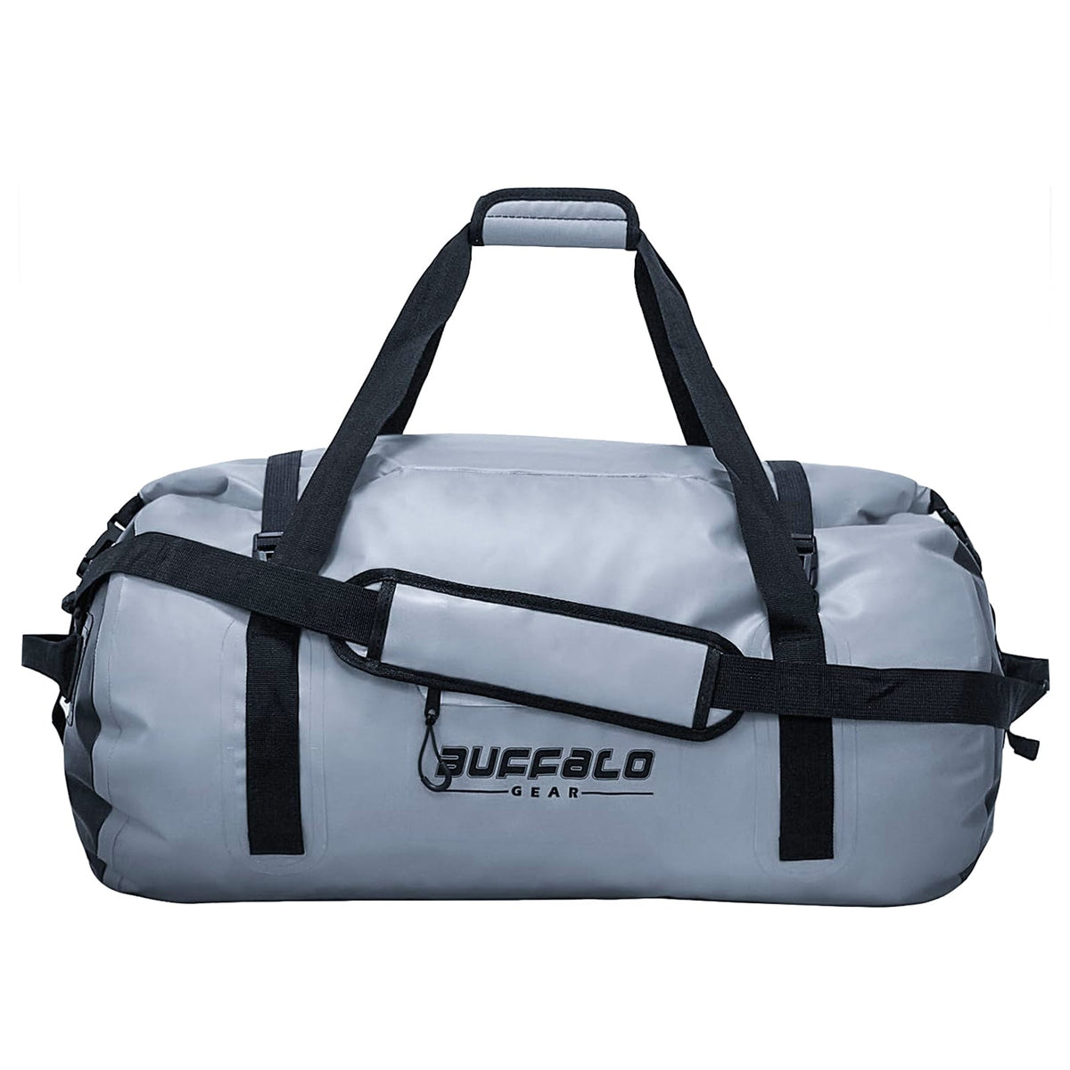 Buffalo Gear 63QT Roll Top Waterproof Duffel Bag in Grey