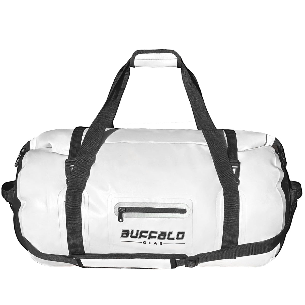 Buffalo Gear 63QT Roll Top Waterproof Duffel Bag in White