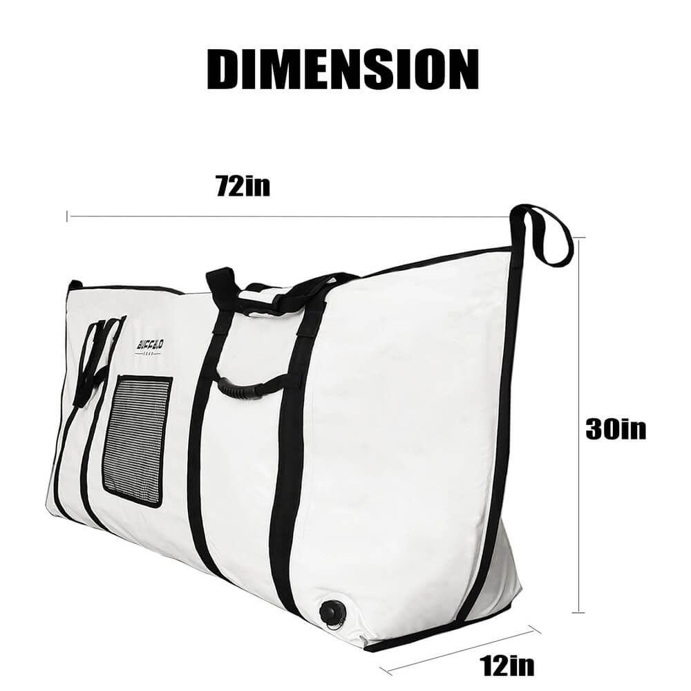 Buffalo Gear 72x30'' Fish Cooler Bag With YKK Zipper, Flat Bottom - product detail 3