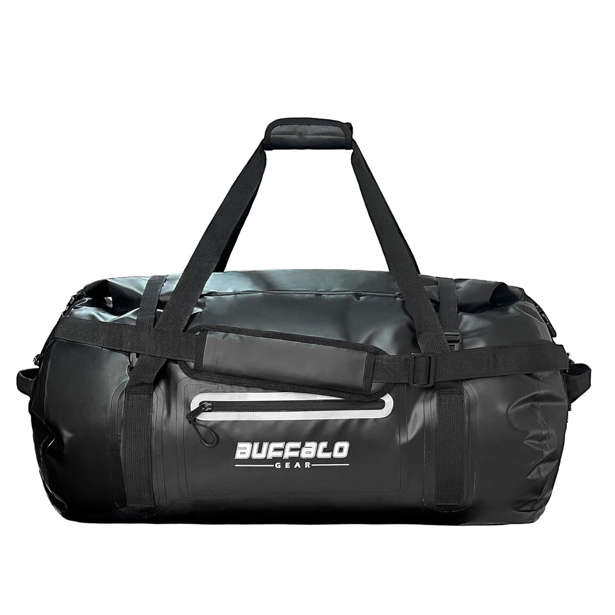 Buffalo Gear 85QT Roll Top Waterproof Duffel Bag in Black