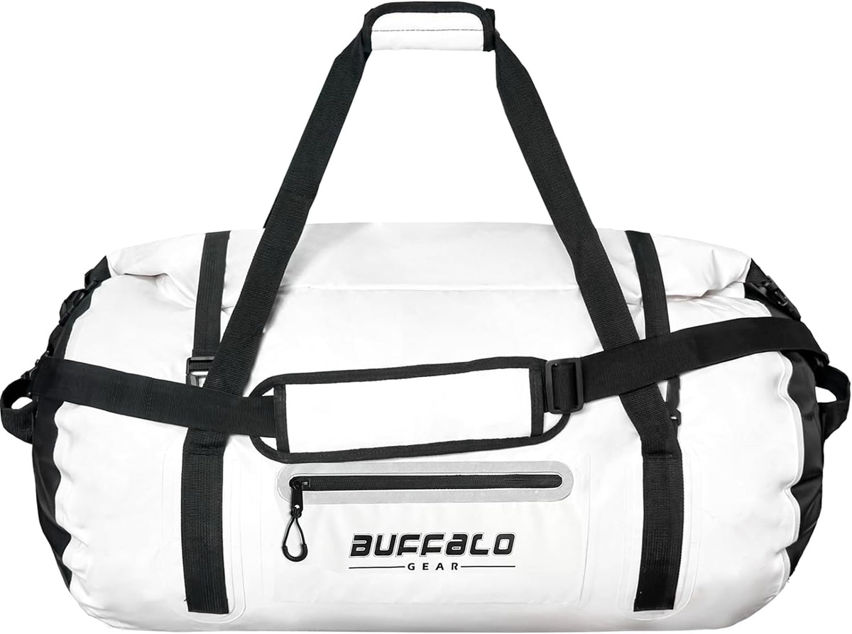 Buffalo Gear 85QT Roll Top Waterproof Duffel Bag in White