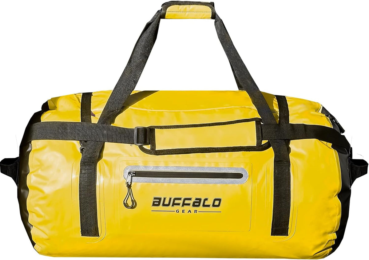 Buffalo Gear 85QT Roll Top Waterproof Duffel Bag in Yellow